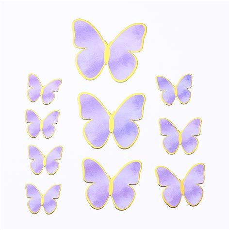 purple cake topper|printable purple butterfly cake topper.